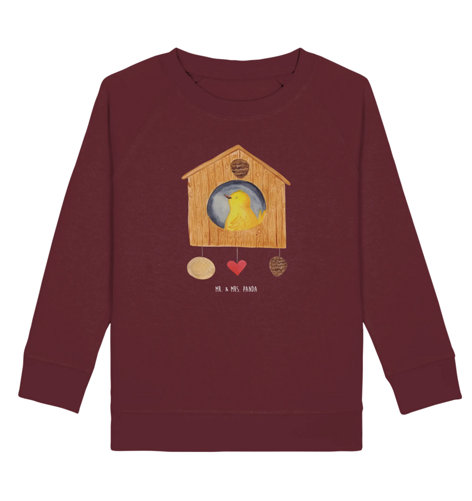 Organic Kinder Pullover Vogelhaus Kinder Pullover, Kinder Sweatshirt, Gute Laune, Tiermotive, Tiere, Lustige Sprüche, Home Sweet Home, Vogelhaus, Vogelhäuschen, Lieblingsort, Castle, Vögel, Unser Haus, Zuhause, Wohnung, Vogel, Nest, Familie, Haus, Eigenheim