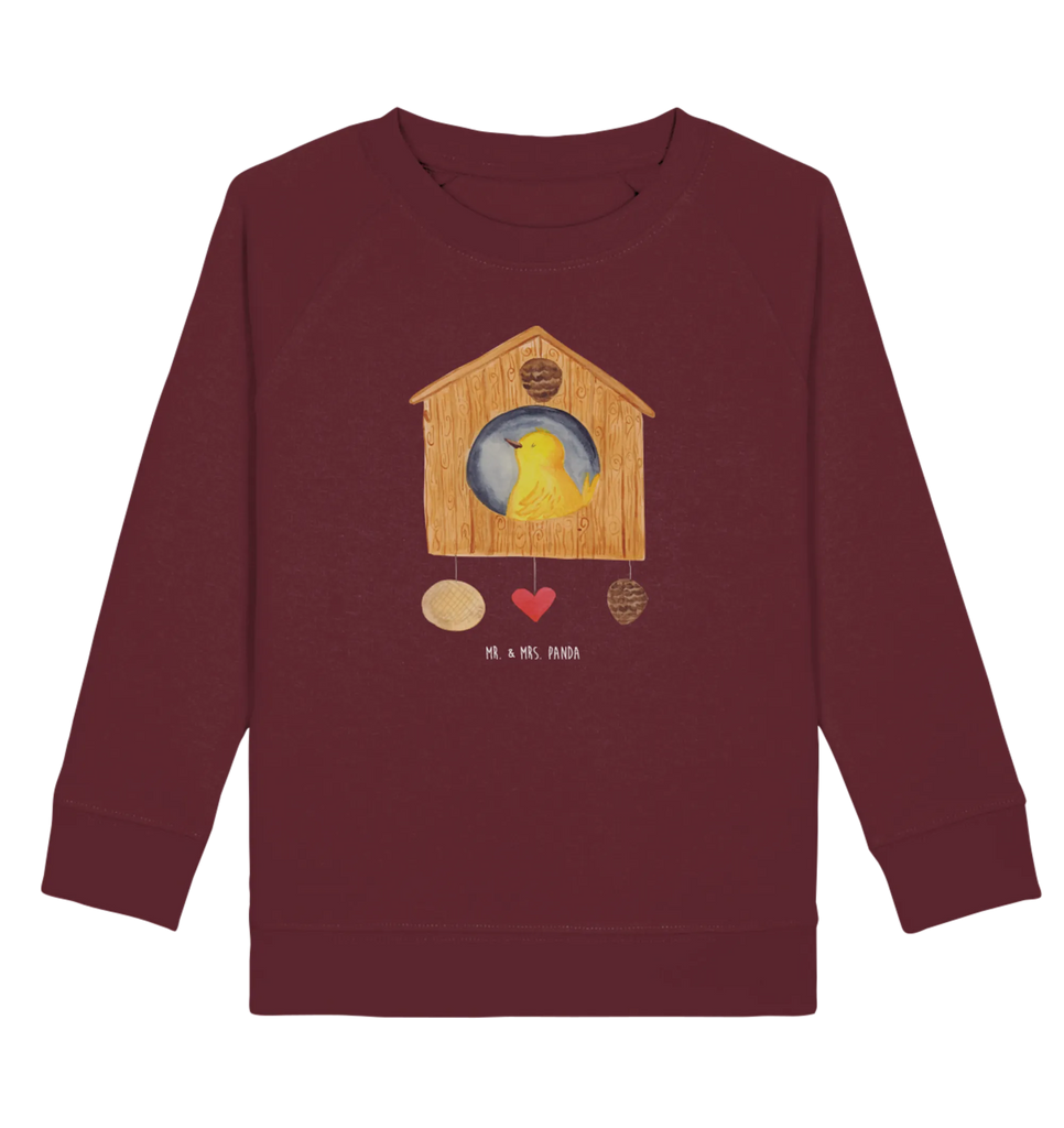Organic Kinder Pullover Vogelhaus sweet Home Kinder Sweatshirt, Kinder Pullover, Gute Laune, Tiermotive, Tiere, Lustige Sprüche, Home Sweet Home, Vogel, Einzugsgeschenk, Haus, Umzug, Hausbau, Vogelhaus, Einzug, Geschenk