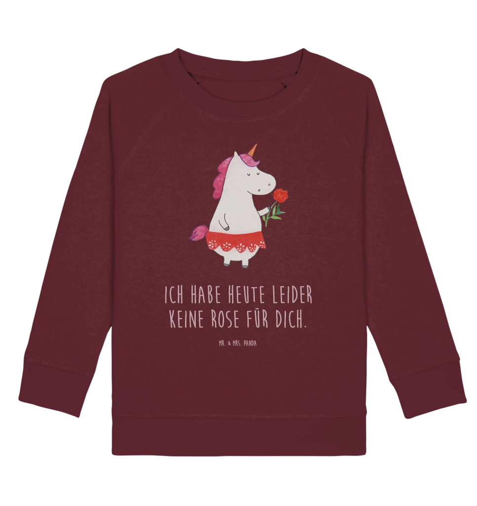 Organic Kinder Pullover Einhorn Dame Kinder Sweatshirt, Kinder Pullover, Einhorn Deko, Einhörner, Einhorn, Unicorn, Lady, Dame, Abfuhr, Schluss machen, Bachelorette, Frau, Freundin, Bachelor, Trennung, Feine Dame