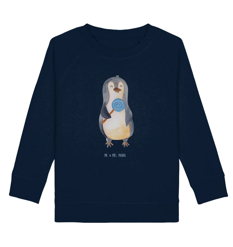 Organic Kinder Pullover Pinguin Lolli Kinder Sweatshirt, Kinder Pullover, Pinguin, Pinguine, Lolli, Rabauke, Gauner, Blödsinn, Spruch, Süßigkeiten, Rebell, Ganove