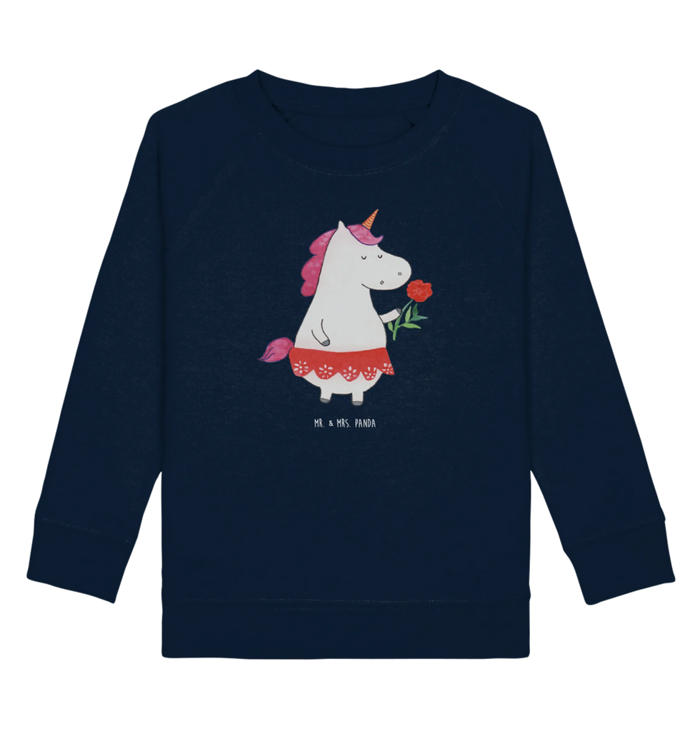 Organic Kinder Pullover Einhorn Dame Kinder Sweatshirt, Kinder Pullover, Einhorn Deko, Einhörner, Einhorn, Unicorn, Lady, Dame, Abfuhr, Schluss machen, Bachelorette, Frau, Freundin, Bachelor, Trennung, Feine Dame
