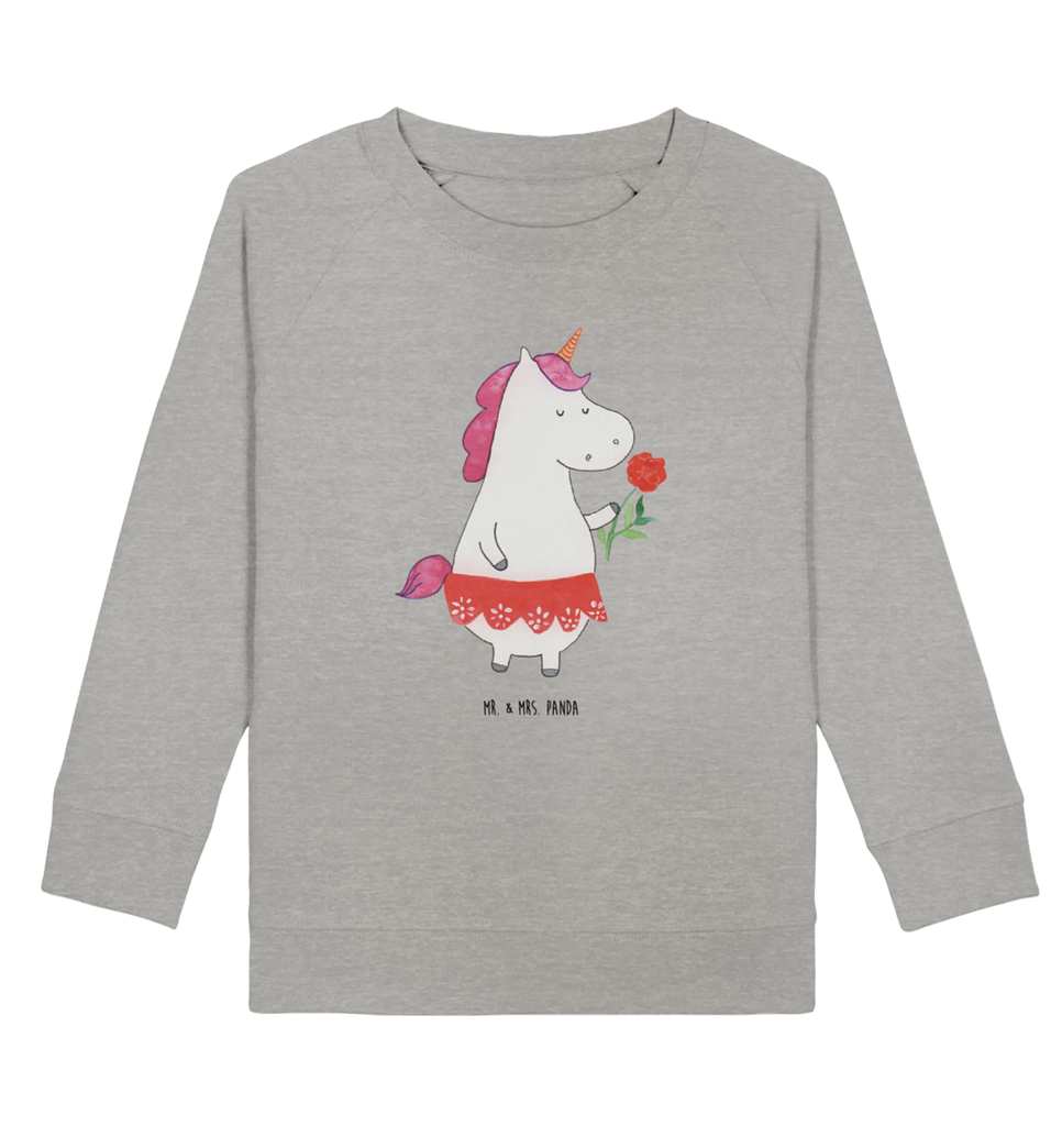 Organic Kinder Pullover Einhorn Dame Kinder Sweatshirt, Kinder Pullover, Einhorn Deko, Einhörner, Einhorn, Unicorn, Lady, Dame, Abfuhr, Schluss machen, Bachelorette, Frau, Freundin, Bachelor, Trennung, Feine Dame