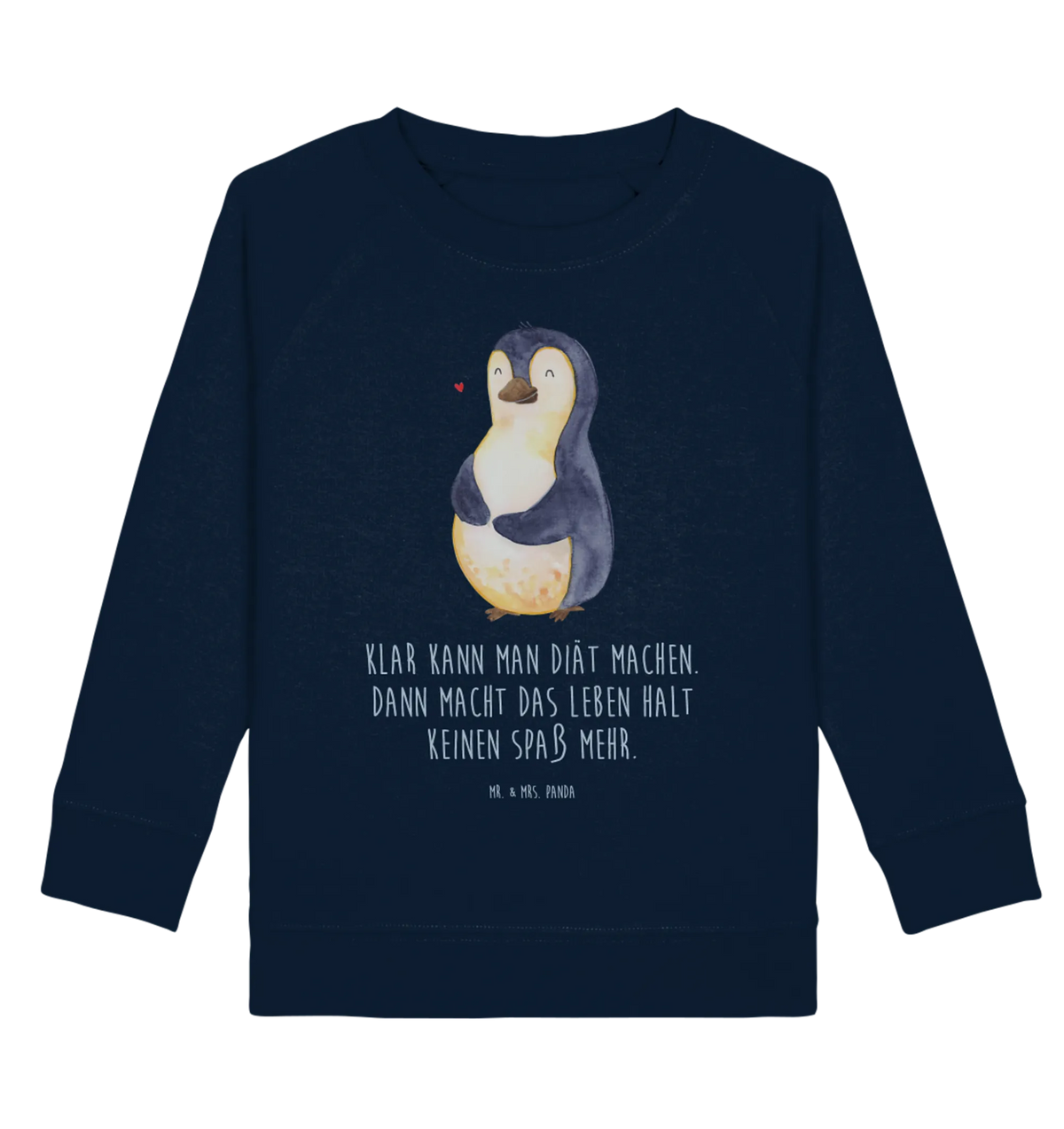  Pingwin dieta Kinder Pullover, Kinder Sweatshirt, Pinguin, Diät, Körperliebe, Gewicht, Abspecken, Abnehmen, Selbstliebe, Pinguine, Selbstrespekt, Motivation