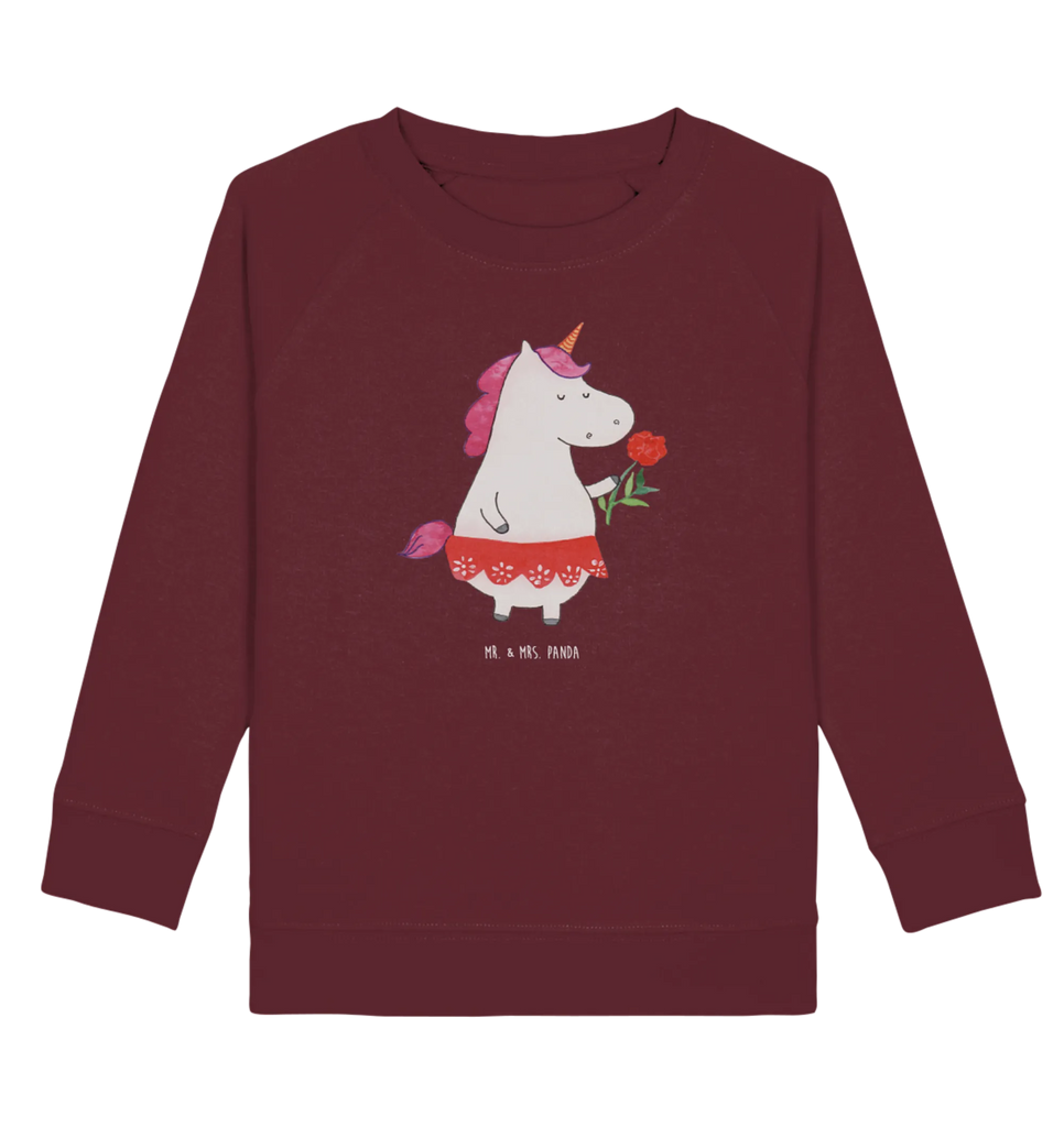 Organic Kinder Pullover Einhorn Dame Kinder Sweatshirt, Kinder Pullover, Einhorn Deko, Einhörner, Einhorn, Unicorn, Lady, Dame, Abfuhr, Schluss machen, Bachelorette, Frau, Freundin, Bachelor, Trennung, Feine Dame