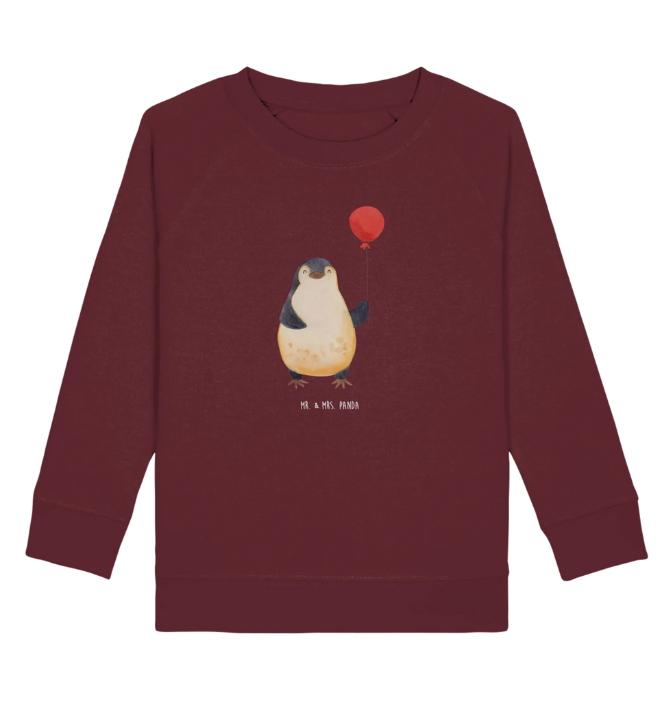 Organic Kinder Pullover Pinguin Luftballon Kinder Pullover, Kinder Sweatshirt, Pinguin, Luftballon, Pinguine, Geschenkidee, Lebenslust, Neustart, Glück, Motivation, Beste Freundin, Geschenk Freundin, Tagträume, Neues Leben, Liebe