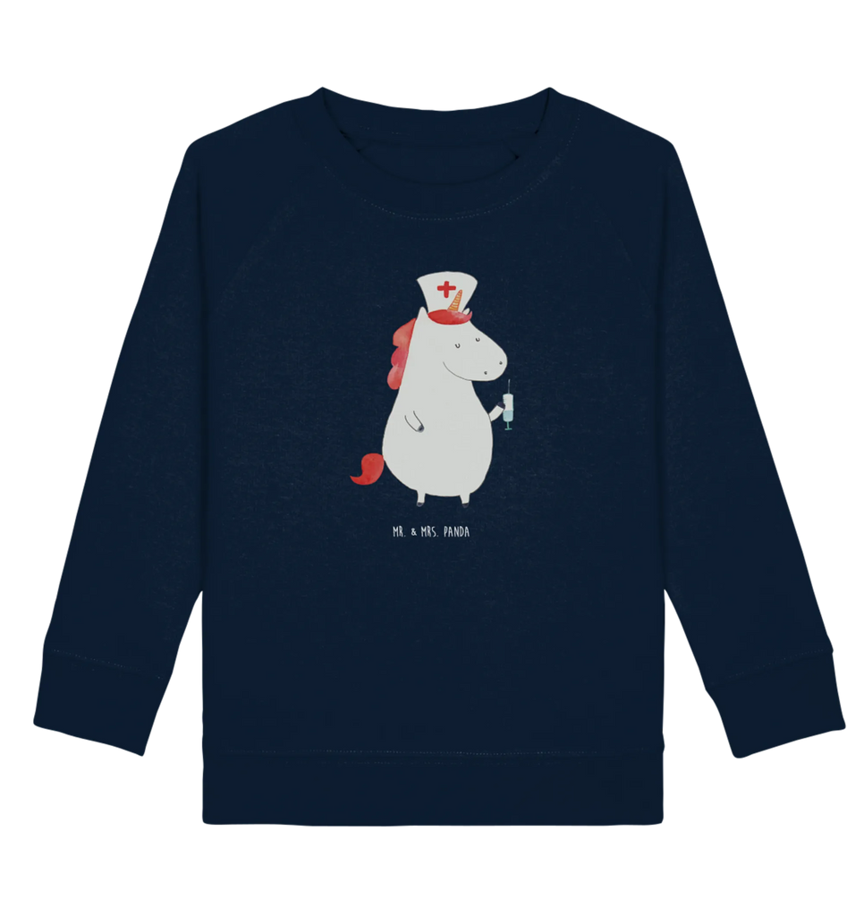 Organic Kinder Pullover Einhorn Krankenschwester Kinder Sweatshirt, Kinder Pullover, Einhorn Deko, Einhörner, Einhorn, Unicorn, Ärztin Geschenk, Krankenhaus, Krankenpflegerin, Krankenpfleger Geschenk, Krankenschwester Dankeschön, Krankenschwester Geschenk