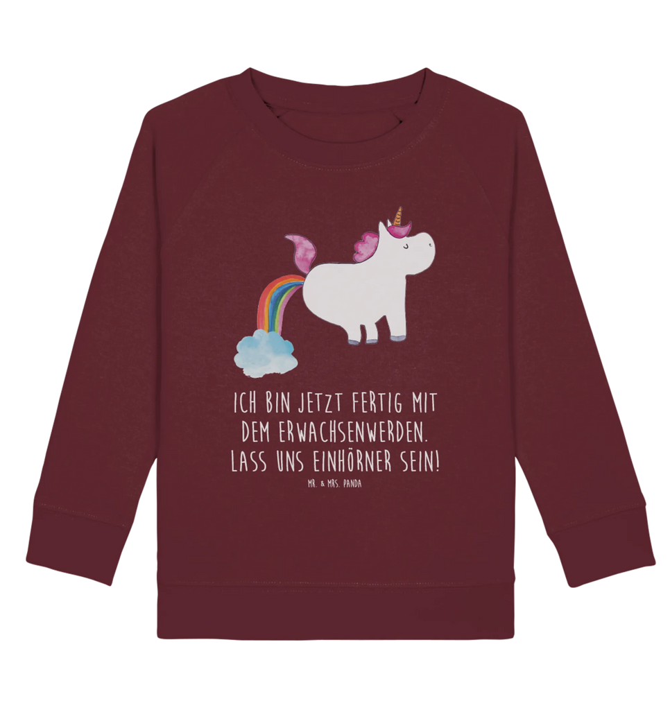 Organic Kinder Pullover Einhorn Pupsend Kinder Sweatshirt, Kinder Pullover, Einhorn Deko, Einhörner, Einhorn, Unicorn, Freundin, Spaß, Einhornpower, Lustig, Pups, Erwachsenwerden, Regenbogen, Glitzer