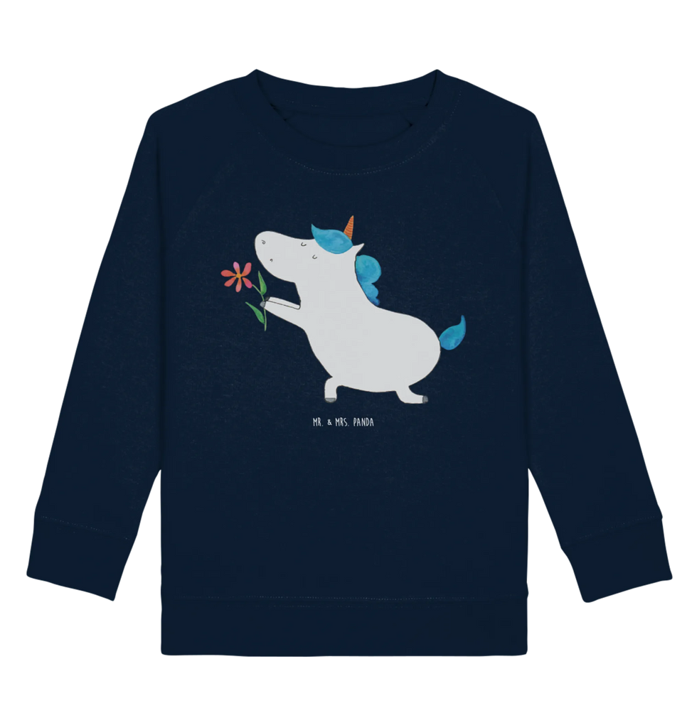 Organic Kinder Pullover Einhorn Blume Kinder Sweatshirt, Kinder Pullover, Einhorn Deko, Einhörner, Einhorn, Unicorn, Liebesbeweis, Freund, Verlobung, Heiraten, Ehepaar, Partner, Heiratsantrag, Ehe, Pärchen, Liebe, Freundin, Antrag