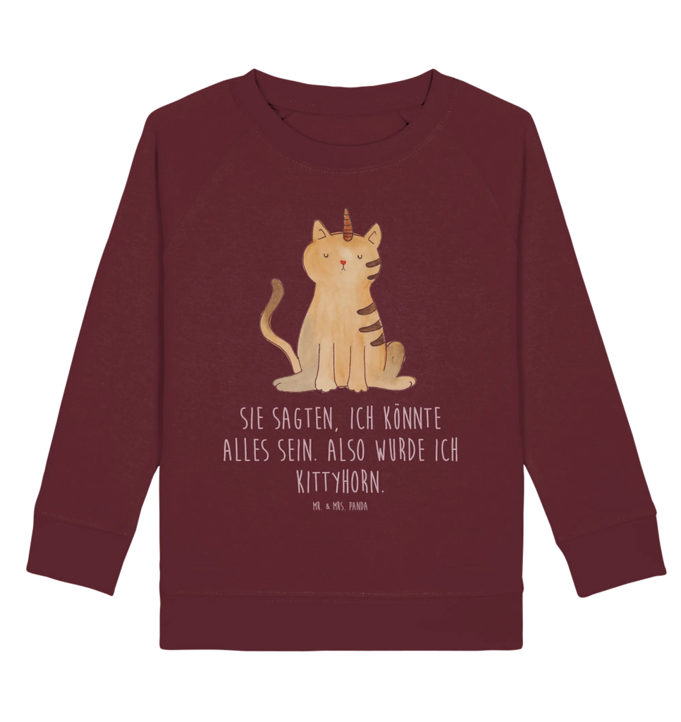 Organic Kinder Pullover Einhorn Katze Kinder Pullover, Kinder Sweatshirt, Einhorn Deko, Einhörner, Einhorn, Unicorn, Einhornpower, Erwachsenwerden, Glitzer, Katzenhorn, Katze, Regenbogen, Katzer, Kittyhorn, Mieze, Einhornkatze
