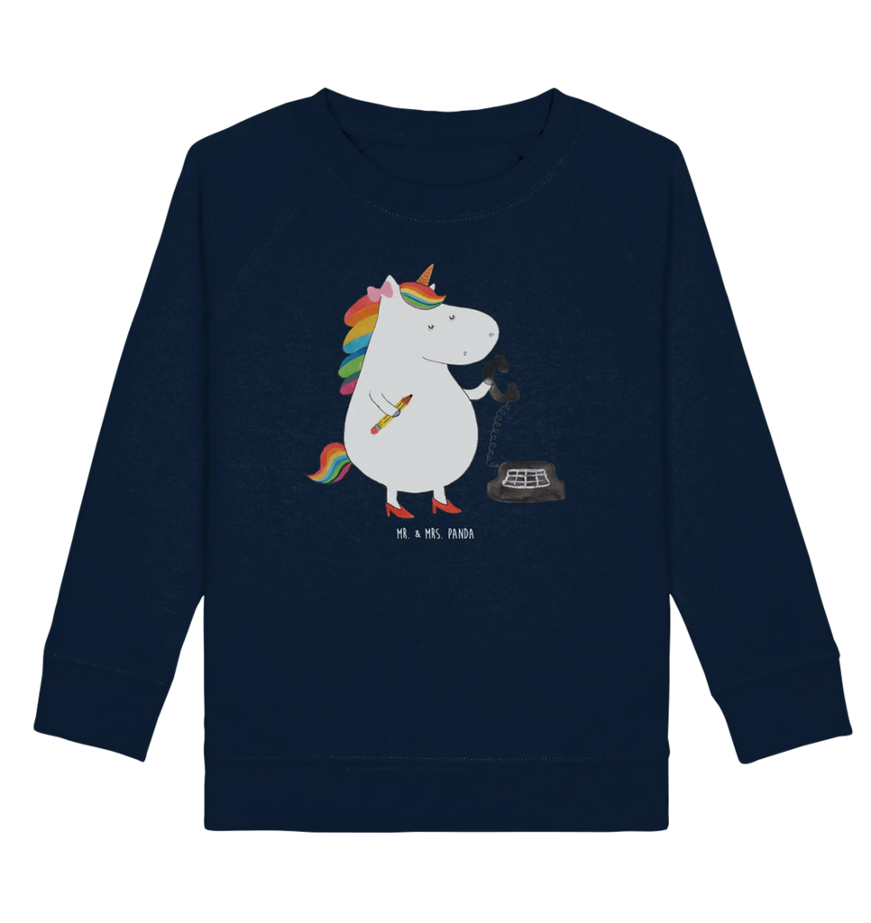 Organic Kinder Pullover Einhorn Sekretärin Kinder Sweatshirt, Kinder Pullover, Einhorn Deko, Einhörner, Einhorn, Unicorn, Rechtsanwältin, Bürohilfe, Bürokraft, Rechtsanwaltsgehilfin, Steuerkanzlei, Büro, Steuerbüro, Sekretärin