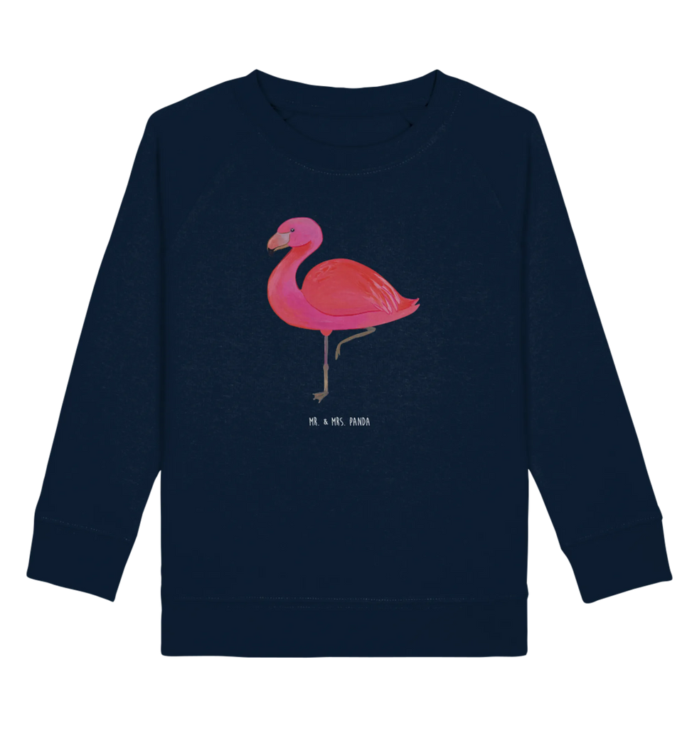 Organic Kinder Pullover Flamingo classic Kinder Pullover, Kinder Sweatshirt, Flamingo, Stolz, Spruch, Einzigartig, Geschwister, Freundinnen, für Mich, Außenseiter, Tochter, Selbstliebe, Ich, Sohn, Freundin