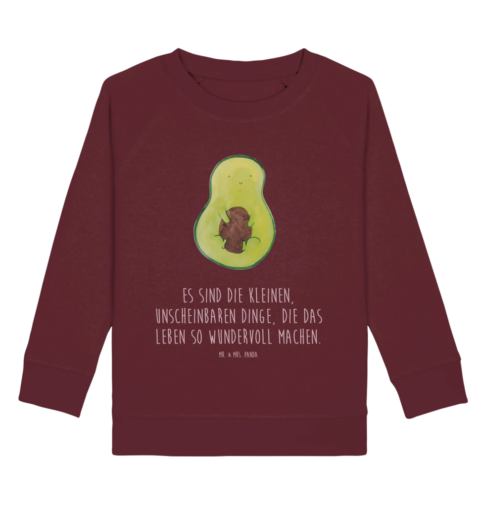 Organic Kinder Pullover Avocado mit Kern Kinder Sweatshirt, Kinder Pullover, Gesund, Vegan, Veggie, Avocado, Kern, Avokado, Spruch Leben, Avocadokern, Pflanze