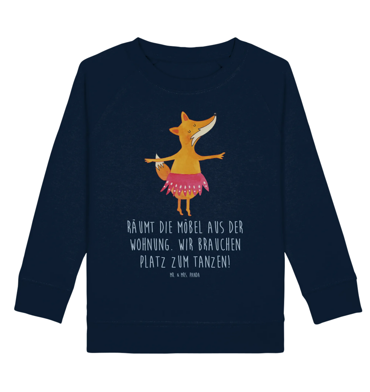 Organic Kinder Pullover Fuchs Ballerina Kinder Sweatshirt, Kinder Pullover, Fuchs, Tänzerin, Einladung, Fuchs Spruch, Ballerina, Füchsin, Ballett, Geburtstag, Füchse, Tanzen, Party