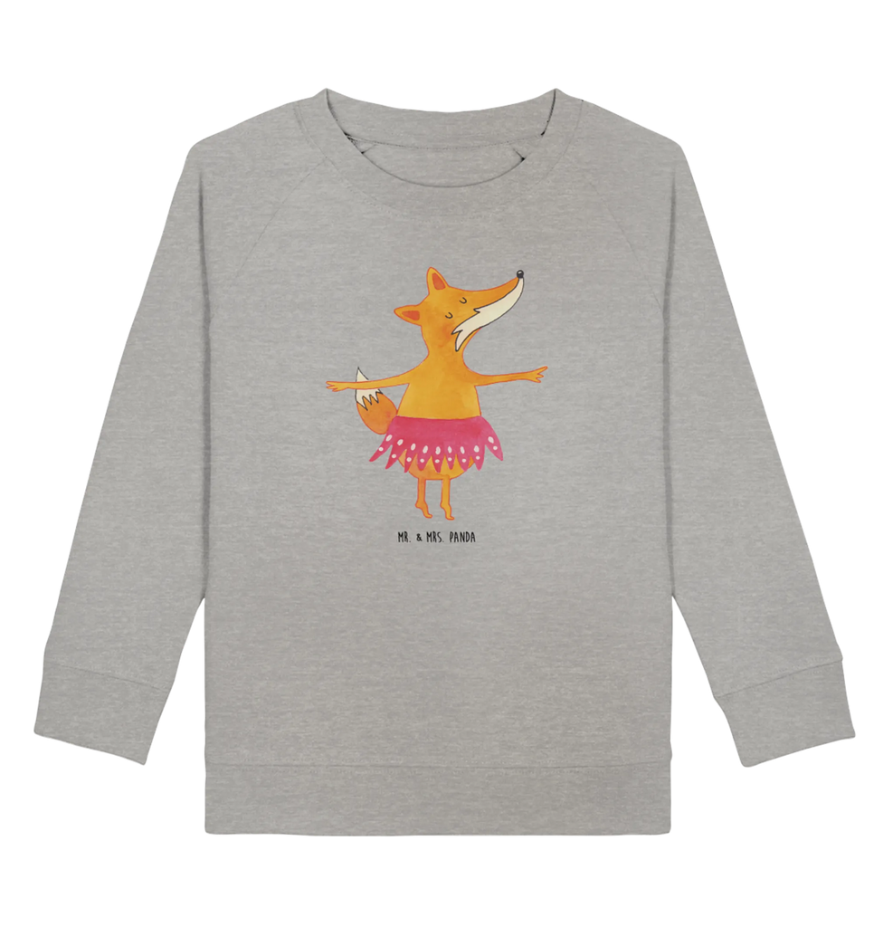 Organic Kinder Pullover Fuchs Ballerina Kinder Sweatshirt, Jungen, Kinder Pullover, Mädchen, Fuchs, Tanzen, Füchsin, Ballett, Füchse, Party, Geburtstag, Ballerina, Fuchs Spruch, Tänzerin, Einladung