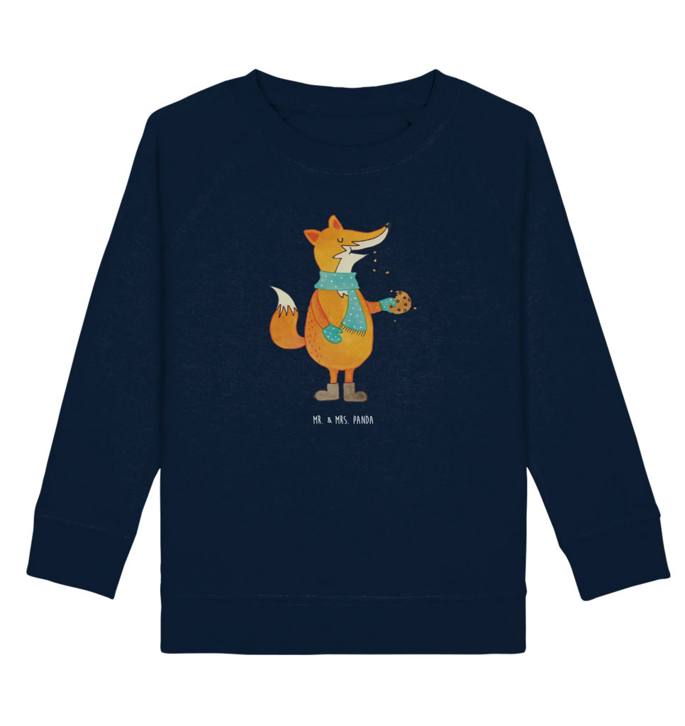 Organic Kinder Pullover Fuchs Keks Kinder Pullover, Kinder Sweatshirt, Fuchs, Backen Spruch, Kekse, Plätzchen, Weihnachtszeit, Winter, Füchse, Küche Deko, Liebe