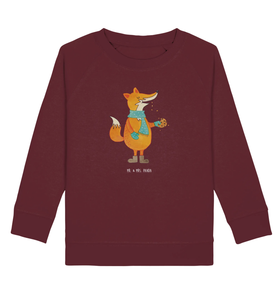 Organic Kinder Pullover Fuchs Keks Kinder Pullover, Kinder Sweatshirt, Fuchs, Backen Spruch, Kekse, Plätzchen, Weihnachtszeit, Winter, Füchse, Küche Deko, Liebe