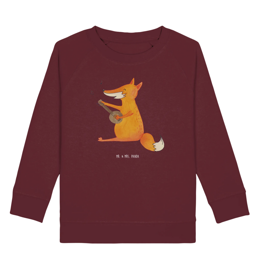 Organic Kinder Pullover Fuchs Gitarre Kinder Pullover, Kinder Sweatshirt, Fuchs, Gitarre, Sängerin, Musik Spruch, Geschenk Musiker, Füchse, Musikerin, Sänger