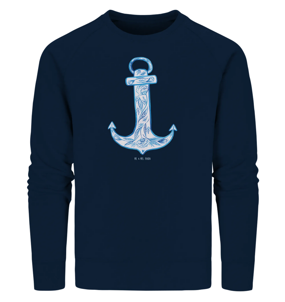 Organiczny Sweter kotwica Niebieski Pullover, Pullover Männer, Pullover Frauen, Sweatshirt, Sweatshirt Männer, Sweatshirt Frauen, Unisex, Tiermotive, Gute Laune, lustige Sprüche, Tiere