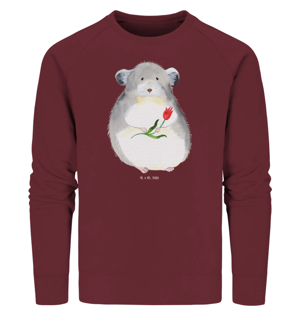 Organic Pullover chinchilla flower Pullover, Pullover Männer, Pullover Frauen, Sweatshirt, Sweatshirt Männer, Sweatshirt Frauen, Unisex, Tiermotive, Gute Laune, lustige Sprüche, Tiere, Chinchilla, Chinchillas, Liebeskummer, Kummer, Depressionen, traurig sein, Chaos, Glücklichsein, Büro, Büroalltag