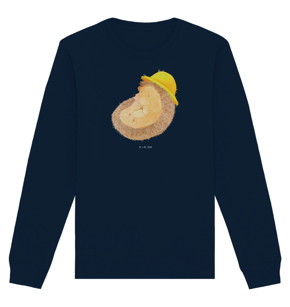 Organic Pullover Hedgehog Pray Pullover, Pullover Männer, Pullover Frauen, Sweatshirt, Sweatshirt Männer, Sweatshirt Frauen, Unisex, Tiermotive, Gute Laune, lustige Sprüche, Tiere, Igel, Igel mit Hut, Sonnenhut, Gott, Amen, beten, Leben, Dankbarkeit, Dankbar sein, dankbar, genießen