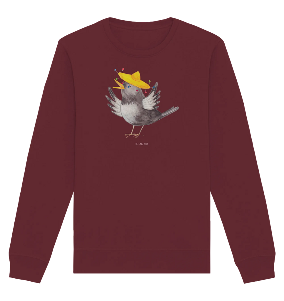 Organic Pullover Crow sombrero Pullover, Pullover Männer, Pullover Frauen, Sweatshirt, Sweatshirt Männer, Sweatshirt Frauen, Unisex, Tiermotive, Gute Laune, lustige Sprüche, Tiere, Rabe, Vogel, Vögel, Spruch positiv, fröhlich sein, glücklich sein, Glück Spruch, froh, Elster, Motivation