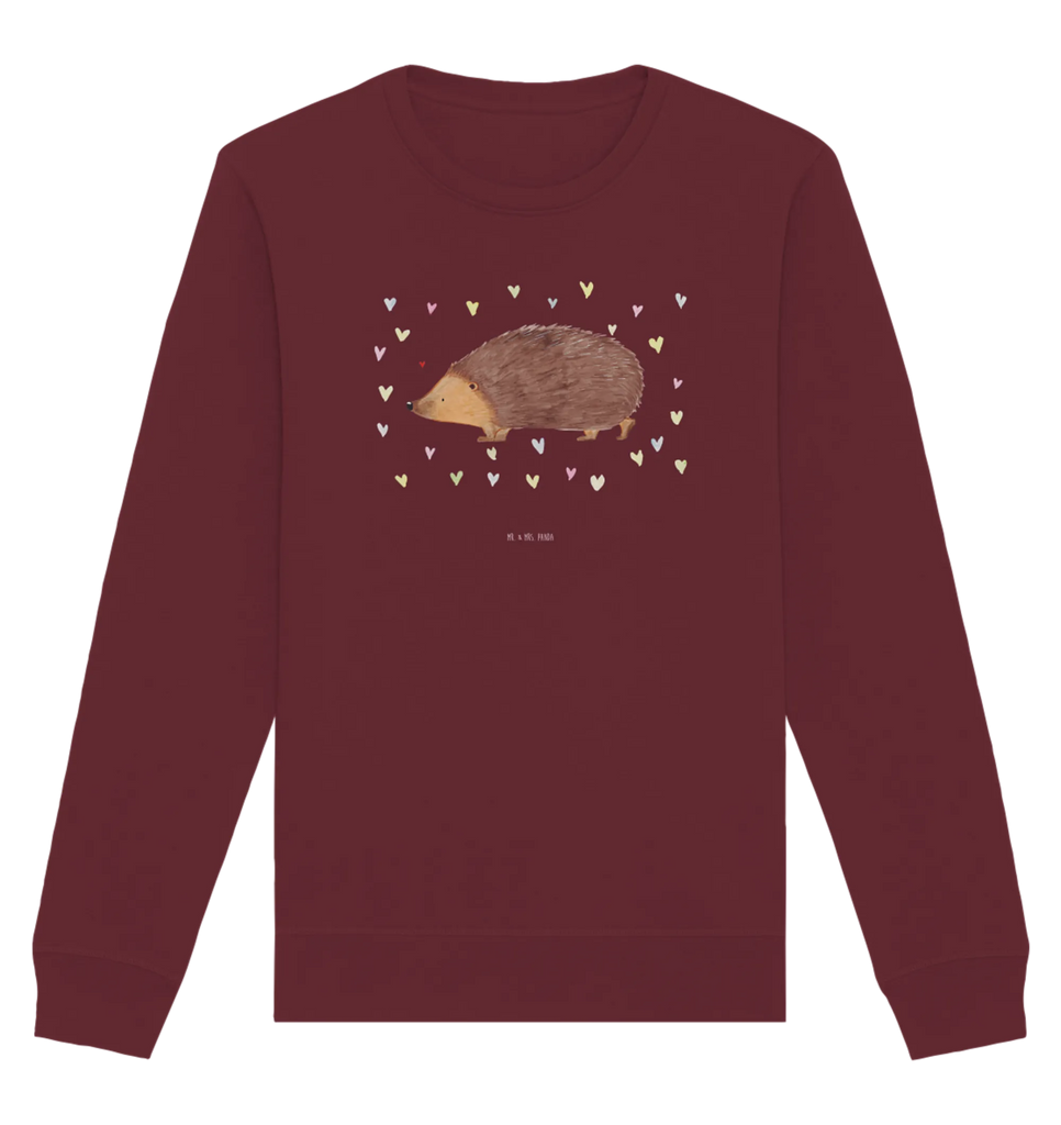 Organic Pullover Hedgehog hearts Pullover, Pullover Männer, Pullover Frauen, Sweatshirt, Sweatshirt Männer, Sweatshirt Frauen, Unisex, Tiermotive, Gute Laune, lustige Sprüche, Tiere, Liebe, Herz, Herzen, Igel, Vertrauen, Kuss, Leben