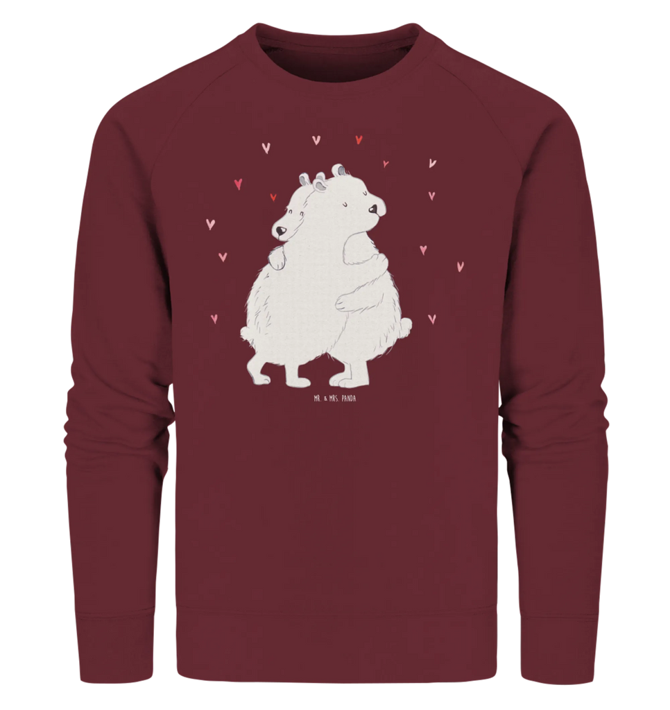 Organic Pullover Icebear Embrace Pullover, Pullover Männer, Pullover Frauen, Sweatshirt, Sweatshirt Männer, Sweatshirt Frauen, Unisex, Tiermotive, Gute Laune, lustige Sprüche, Tiere