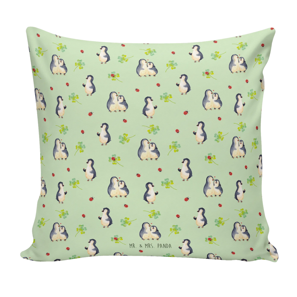 Cushion Penguin ladybug 40x40, cushion, Pillow, pad, fluffy, couch, soft, 40 x 40, bed, pillow case, bedroom, settee, sofa, pillows, Penguin, North Pole, Winter, Penguins, ladybird, happiness, love, wonder, joy of life, joy, penguins
