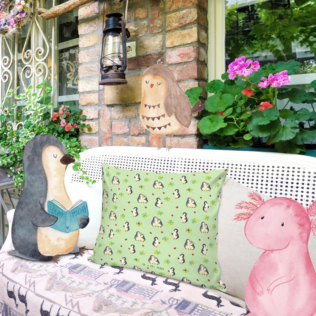 Cushion Penguin ladybug 40x40, cushion, Pillow, pad, fluffy, couch, soft, 40 x 40, bed, pillow case, bedroom, settee, sofa, pillows, Penguin, North Pole, Winter, Penguins, ladybird, happiness, love, wonder, joy of life, joy, penguins