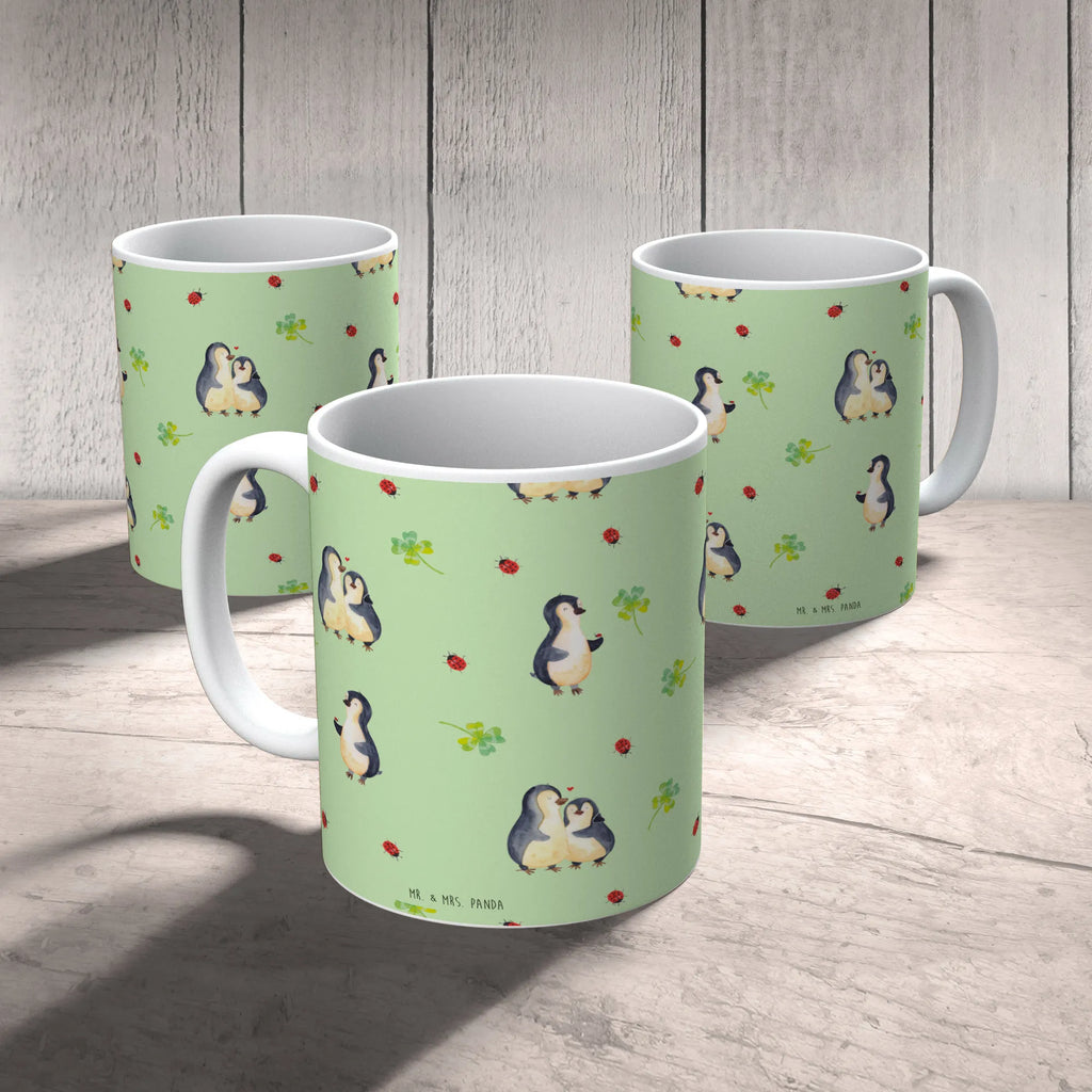 Tasse Pinguin Marienkäfer Muster Tasse, Bürotasse, Tasse mit Zitaten, Kaffeetasse, Tasse mit Motiven, Porzellantasse, Teetasse, Keramiktasse, Geschenktasse, Pinguin, Lebensfreude, Wunder, Pinguine, Freude, Marienkäfer, Liebe, Glück