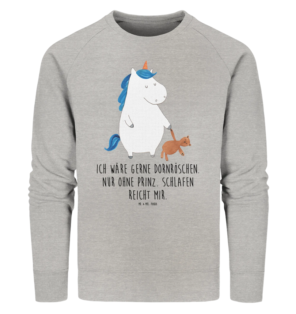 Organic Pullover unicorn teddy Pullover, Pullover Männer, Pullover Frauen, Sweatshirt, Sweatshirt Männer, Sweatshirt Frauen, Unisex, Einhorn, Einhörner, Einhorn Deko, Unicorn, schlafen, gute Nacht, Single, Bett, Träumen, Freundin, Singleleben