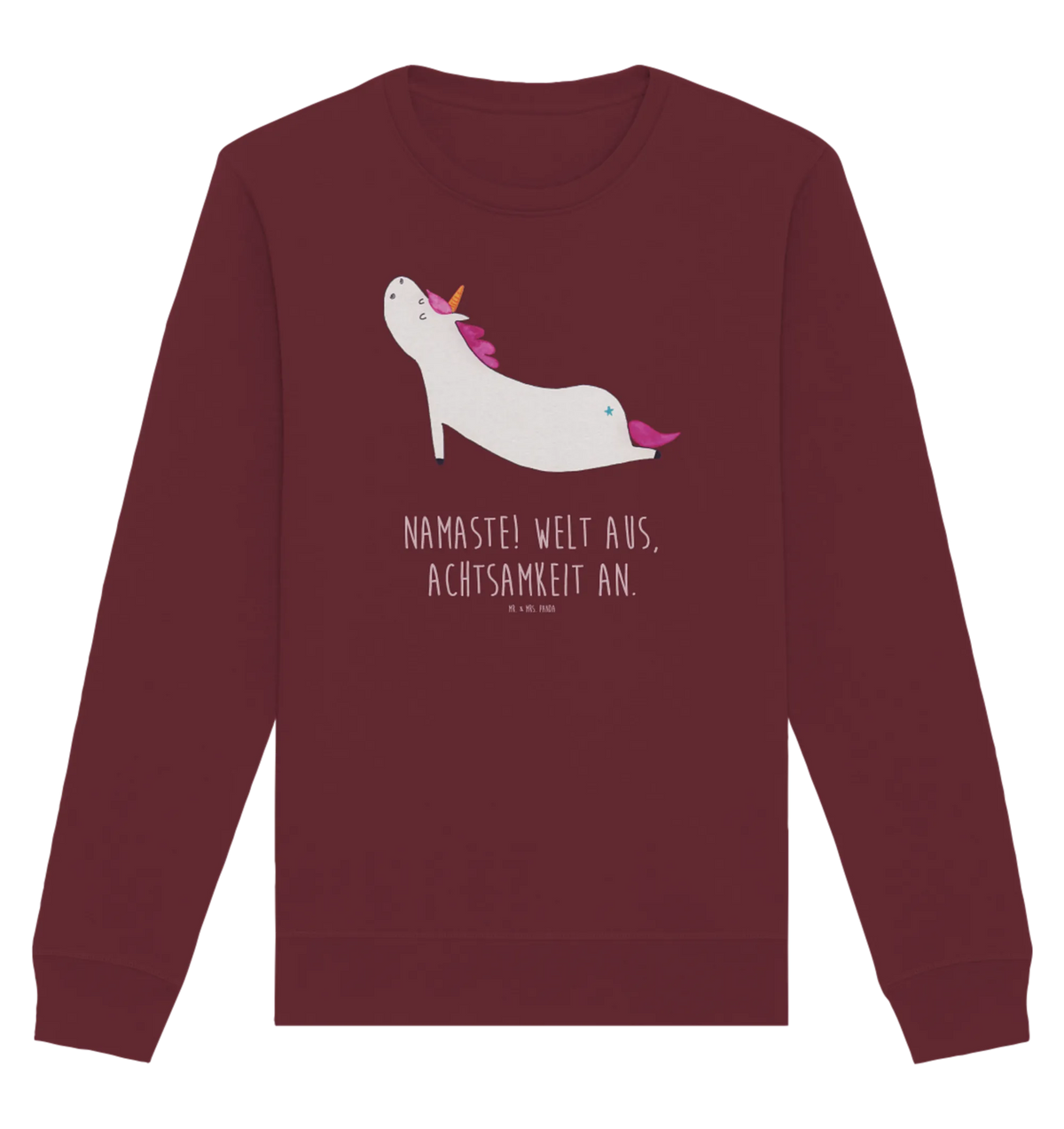 Organic Pullover unicorn yoga gift, present, sweet, relaxation, sports, mindfulness