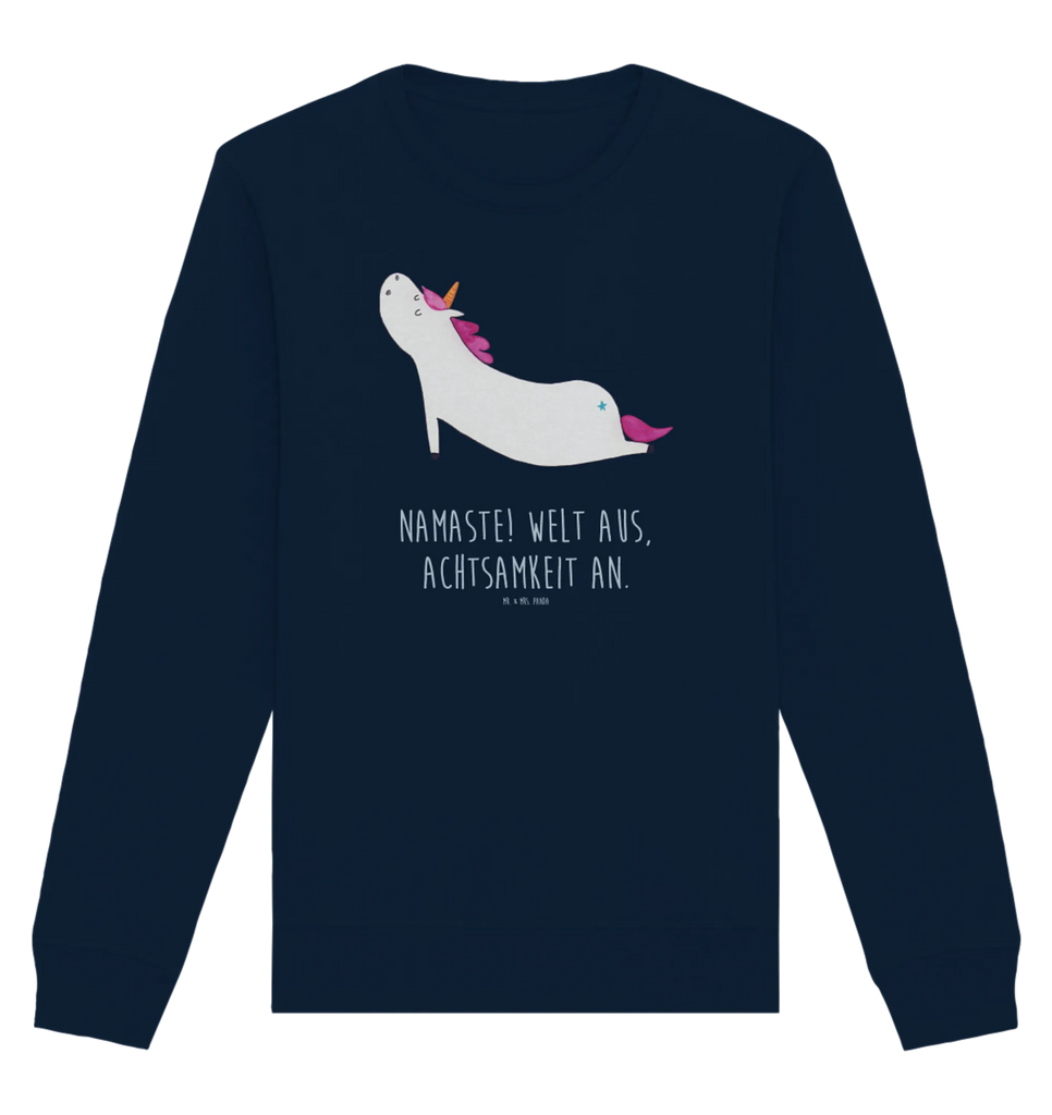 Organic Pullover unicorn yoga Pullover, Pullover Männer, Pullover Frauen, Sweatshirt, Sweatshirt Männer, Sweatshirt Frauen, Unisex, Einhorn, Einhörner, Einhorn Deko, Unicorn, Yoga, Namaste, Achtsamkeit, Entspannung, Joga, Yogamatte, Sport, lustig, witzig, süß