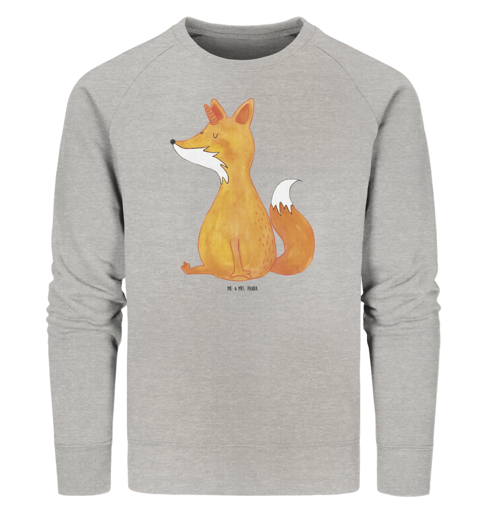 Organic Pullover unicorn Fox Pullover, Pullover Männer, Pullover Frauen, Sweatshirt, Sweatshirt Männer, Sweatshirt Frauen, Unisex, Einhorn, Einhörner, Einhorn Deko, Unicorn, Fuchs, Unicorns, Fuchshörnchen, Fuchshorn, Foxycorn, Füchse