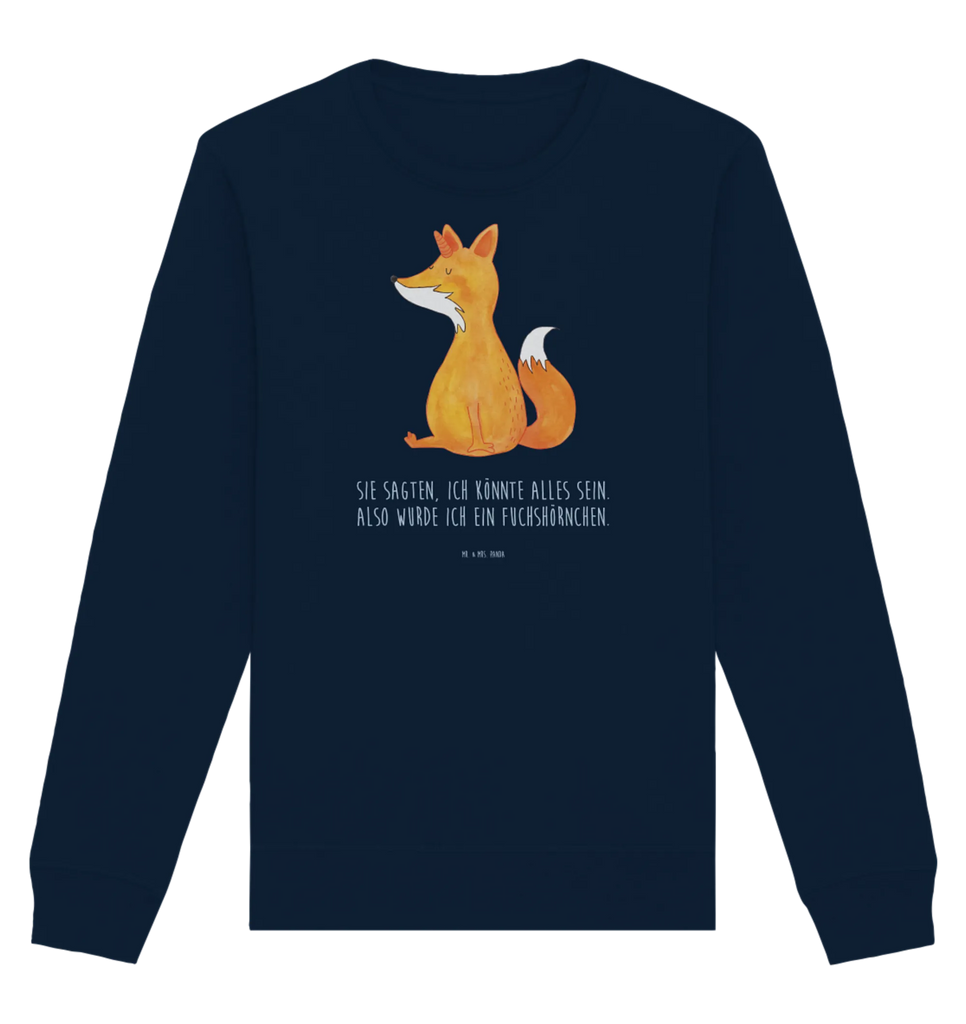 Organic Pullover unicorn Fox Pullover, Pullover Männer, Pullover Frauen, Sweatshirt, Sweatshirt Männer, Sweatshirt Frauen, Unisex, Einhorn, Einhörner, Einhorn Deko, Unicorn, Fuchs, Unicorns, Fuchshörnchen, Fuchshorn, Foxycorn, Füchse