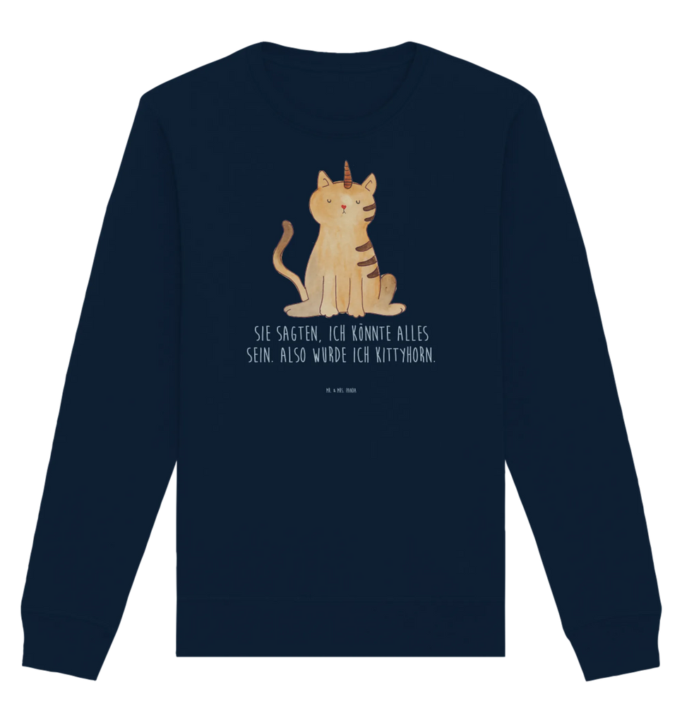 Organic Pullover unicorn Cat Pullover, Pullover Männer, Pullover Frauen, Sweatshirt, Sweatshirt Männer, Sweatshirt Frauen, Unisex, Einhorn, Einhörner, Einhorn Deko, Unicorn, Katzer, Mieze, Regenbogen, Glitzer, Einhornpower, Erwachsenwerden, Katze, Katzenhorn, Einhornkatze, Kittyhorn