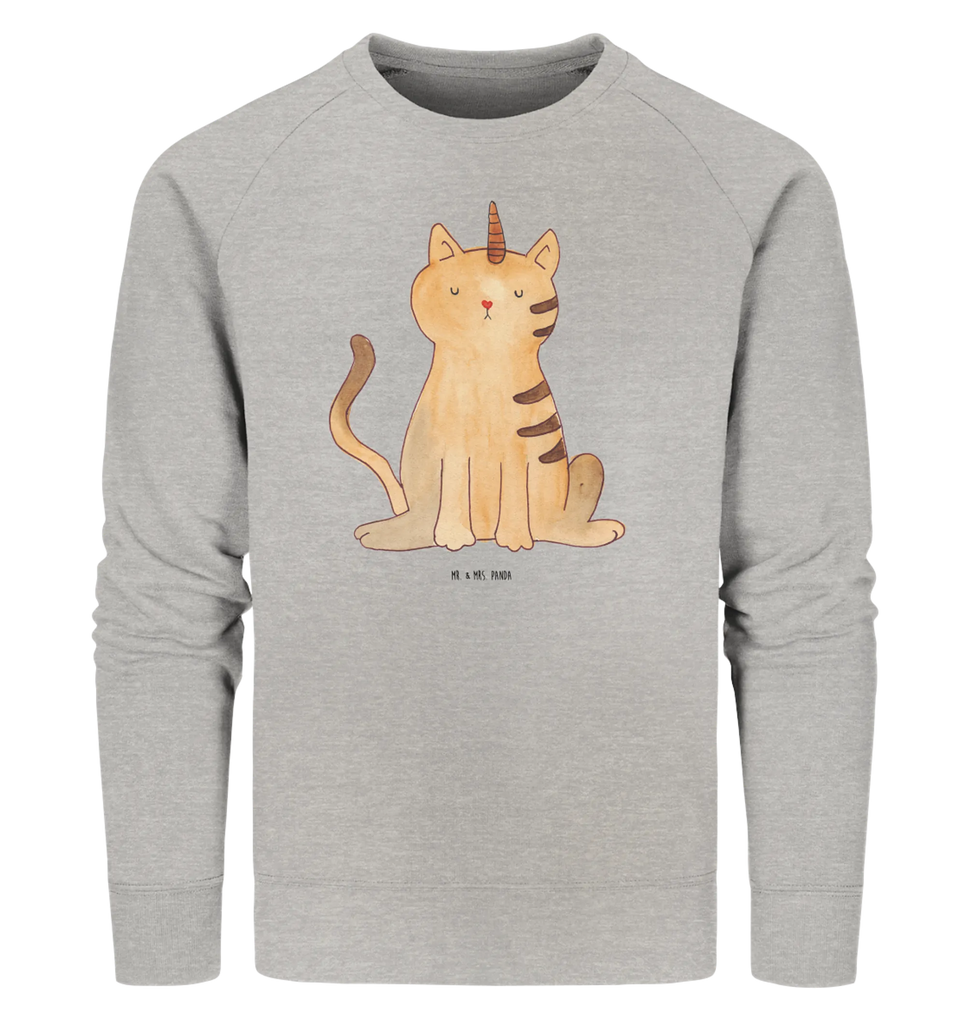Organic Pullover unicorn Cat Pullover, Pullover Männer, Pullover Frauen, Sweatshirt, Sweatshirt Männer, Sweatshirt Frauen, Unisex, Einhorn, Einhörner, Einhorn Deko, Unicorn, Katzer, Mieze, Regenbogen, Glitzer, Einhornpower, Erwachsenwerden, Katze, Katzenhorn, Einhornkatze, Kittyhorn