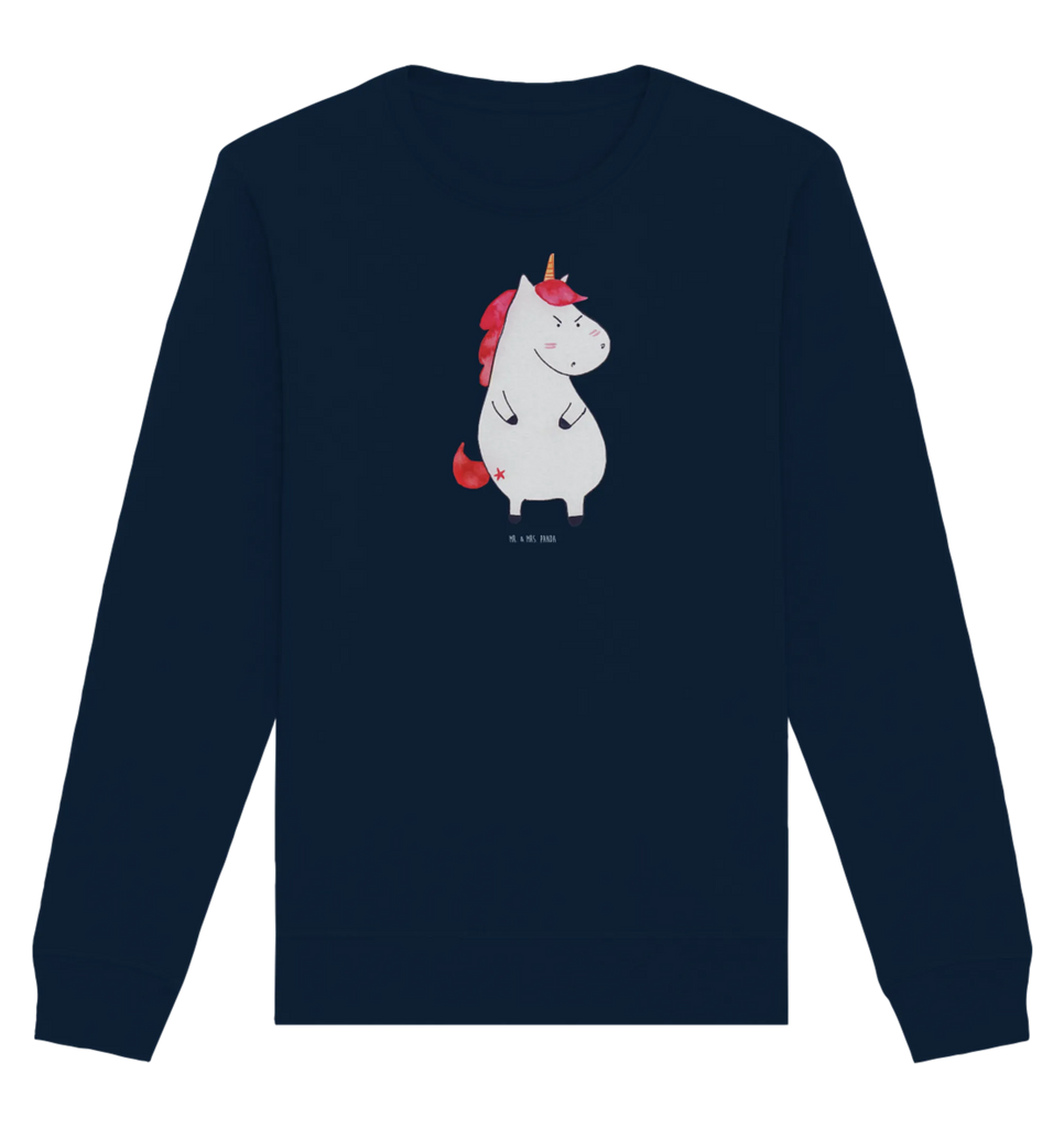 Organiczny Sweter Jednorożec gniew Pullover, Pullover Männer, Pullover Frauen, Sweatshirt, Sweatshirt Männer, Sweatshirt Frauen, Unisex, Einhorn, Einhörner, Einhorn Deko, Unicorn, Realität, Ansage, lustlos, nein, Büro, Arbeit, wütend, dumme Fragen, lustig, Spaß, Geschenk