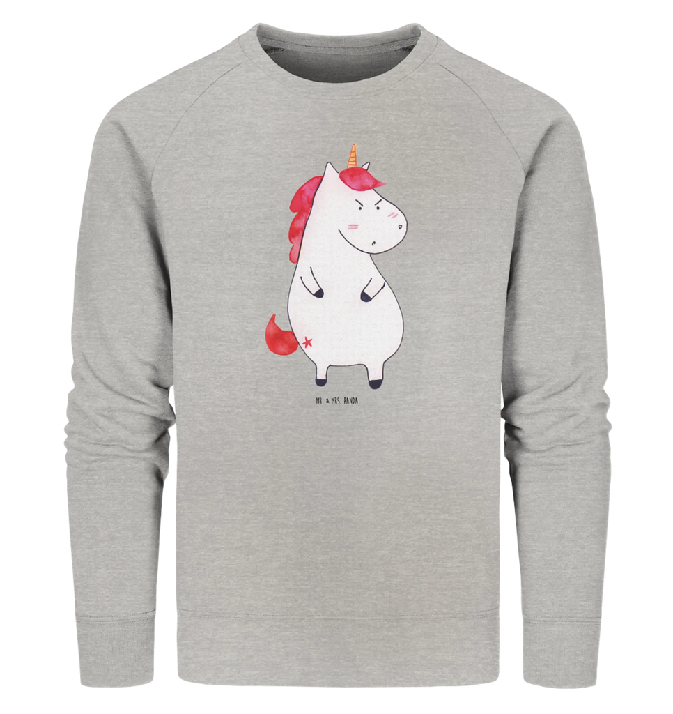Organiczny Sweter Jednorożec gniew Pullover, Pullover Männer, Pullover Frauen, Sweatshirt, Sweatshirt Männer, Sweatshirt Frauen, Unisex, Einhorn, Einhörner, Einhorn Deko, Unicorn, Realität, Ansage, lustlos, nein, Büro, Arbeit, wütend, dumme Fragen, lustig, Spaß, Geschenk
