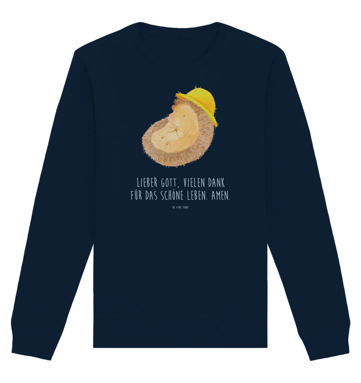 Organiczny Sweter jeż Modlić się dobra energia, Motywy zwierzęce, zabawne powiedzonka, zwierzęta