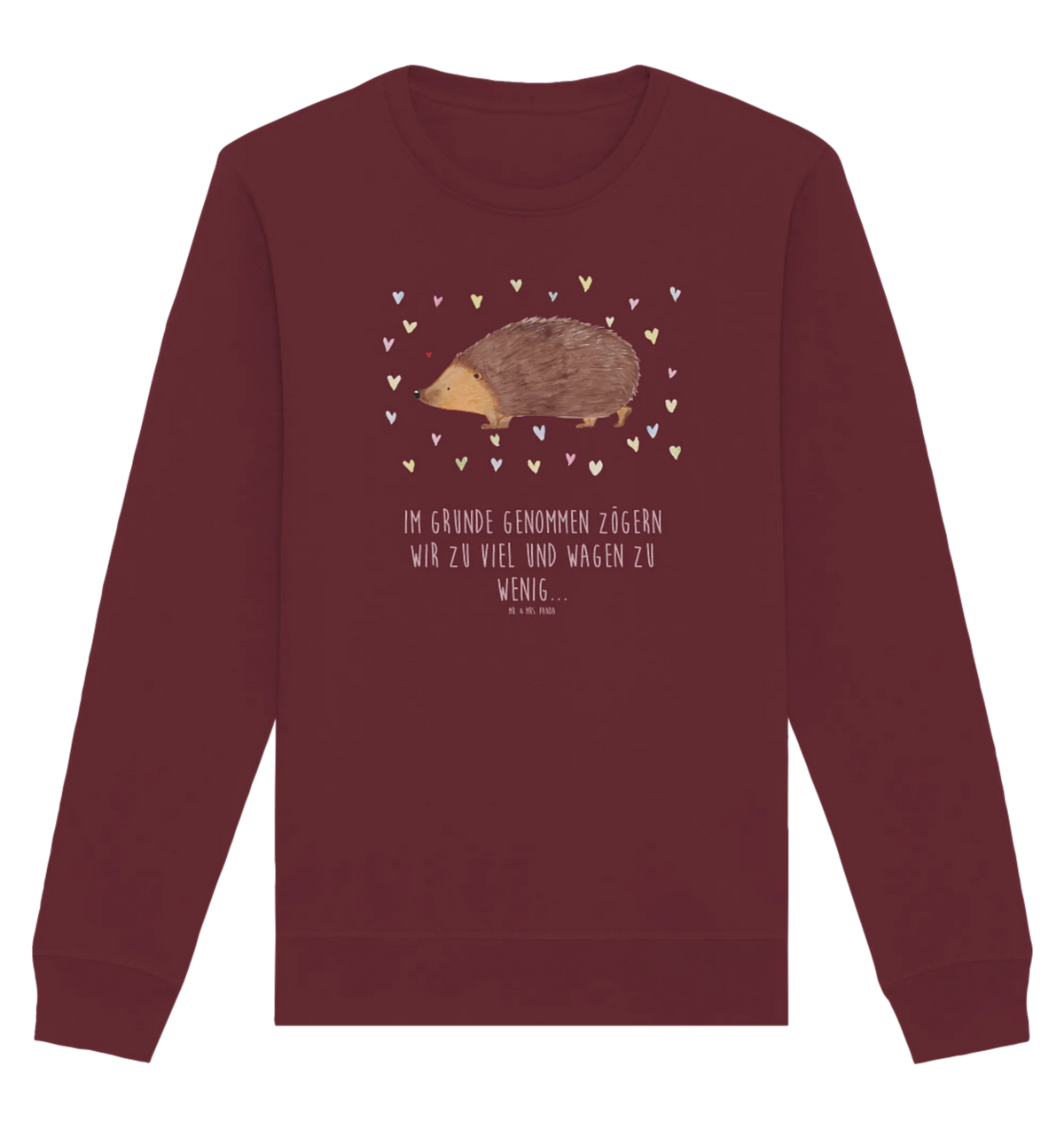 Organic Pullover Hedgehog hearts Pullover, Pullover Männer, Pullover Frauen, Sweatshirt, Sweatshirt Männer, Sweatshirt Frauen, Unisex, Tiermotive, Gute Laune, lustige Sprüche, Tiere, Liebe, Herz, Herzen, Igel, Vertrauen, Kuss, Leben