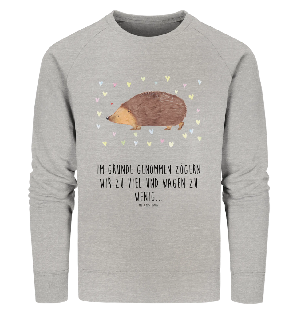 Organic Pullover Hedgehog hearts Pullover, Pullover Männer, Pullover Frauen, Sweatshirt, Sweatshirt Männer, Sweatshirt Frauen, Unisex, Tiermotive, Gute Laune, lustige Sprüche, Tiere, Liebe, Herz, Herzen, Igel, Vertrauen, Kuss, Leben