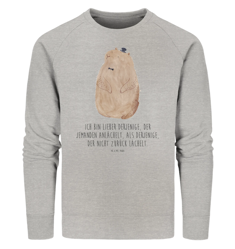 Organic Pullover Groundhog Pullover, Pullover Männer, Pullover Frauen, Sweatshirt, Sweatshirt Männer, Sweatshirt Frauen, Unisex, Tiermotive, Gute Laune, lustige Sprüche, Tiere, Murmeltier, Knigge, Fröhlichkeit, Freundlichkeit, Respekt, Anstand
