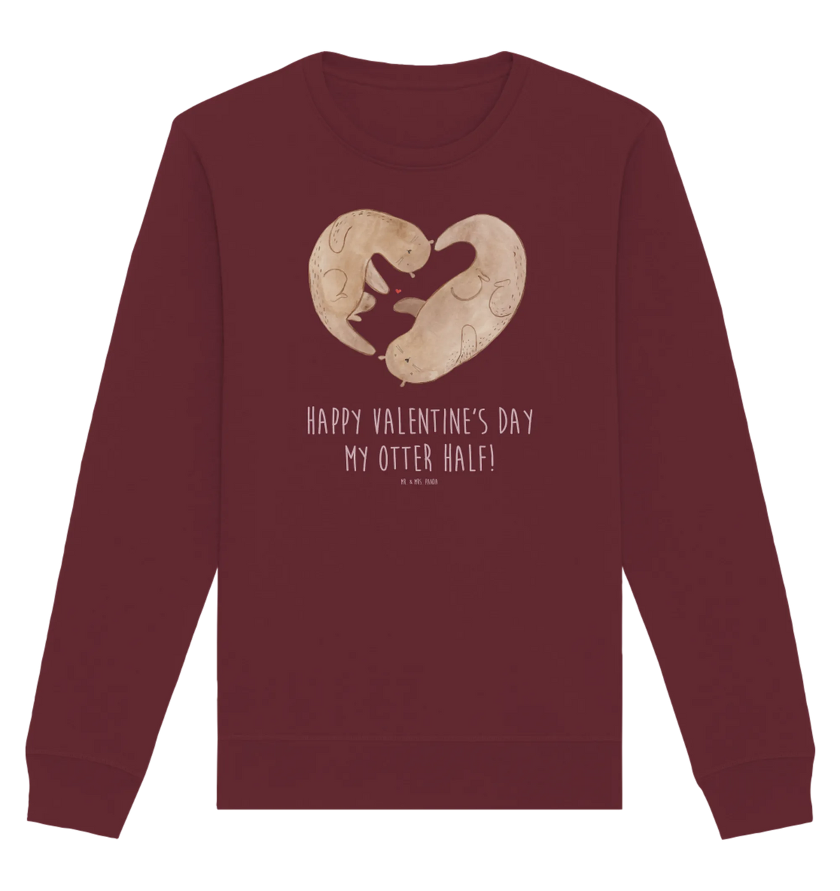 Organic Pullover otter valentine Pullover, Pullover Männer, Pullover Frauen, Sweatshirt, Sweatshirt Männer, Sweatshirt Frauen, Unisex, Liebe, Partner, Freund, Freundin, Ehemann, Ehefrau, Heiraten, Verlobung, Heiratsantrag, Liebesgeschenk, Jahrestag, Hocheitstag, Valentinstag, Geschenk für Frauen, Hochzeitstag, Mitbringsel, Geschenk für Freundin, Geschenk für Partner, Liebesbeweis, für Männer, für Ehemann