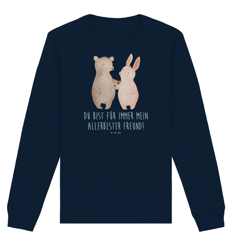 Organic Pullover Bär und Hase Umarmen Pullover, Pullover Männer, Pullover Frauen, Sweatshirt, Sweatshirt Männer, Sweatshirt Frauen, Unisex, Liebe, Partner, Freund, Freundin, Ehemann, Ehefrau, Heiraten, Verlobung, Heiratsantrag, Liebesgeschenk, Jahrestag, Hocheitstag, Freunde, bester Freund, Hase, Bär, Bärchen, best friends