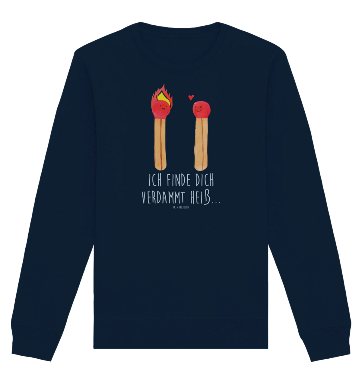 Organic Pullover Matches Pullover, Pullover Männer, Pullover Frauen, Sweatshirt, Sweatshirt Männer, Sweatshirt Frauen, Unisex, Liebe, Partner, Freund, Freundin, Ehemann, Ehefrau, Heiraten, Verlobung, Heiratsantrag, Liebesgeschenk, Jahrestag, Hocheitstag, Streichhölzer
