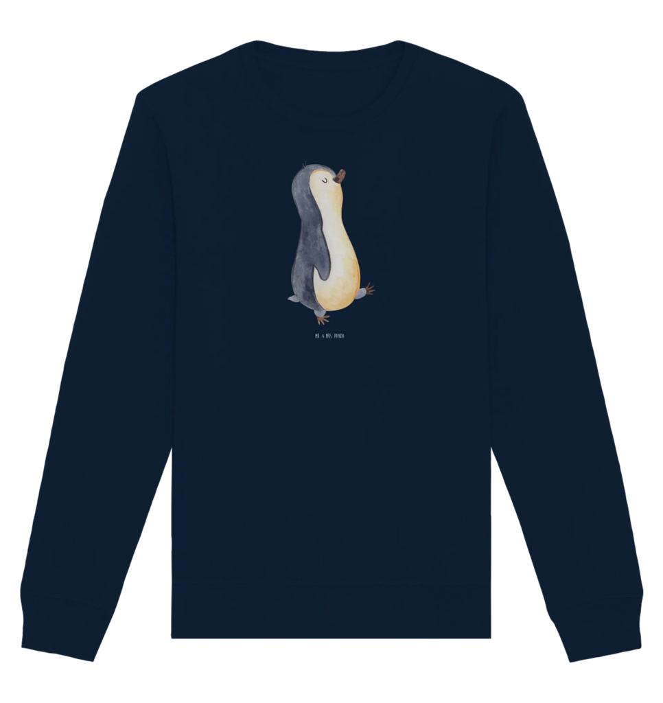 Organiczny Sweter Pingwin maszerować Pullover, Pullover Männer, Pullover Frauen, Sweatshirt, Sweatshirt Männer, Sweatshirt Frauen, Unisex, Pinguin, Pinguine, Frühaufsteher, Langschläfer, Bruder, Schwester, Familie