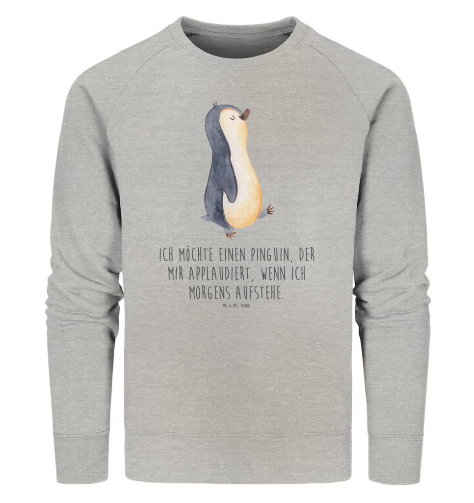 Organiczny Sweter Pingwin maszerować Pullover, Pullover Männer, Pullover Frauen, Sweatshirt, Sweatshirt Männer, Sweatshirt Frauen, Unisex, Pinguin, Pinguine, Frühaufsteher, Langschläfer, Bruder, Schwester, Familie