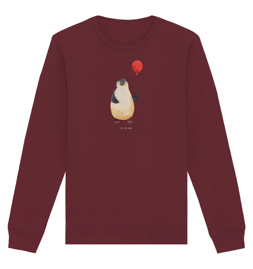 Organiczny Sweter pingwin balon Pullover, Pullover Männer, Pullover Frauen, Sweatshirt, Sweatshirt Männer, Sweatshirt Frauen, Unisex, Pinguin, Pinguine, Luftballon, Tagträume, Lebenslust, Geschenk Freundin, Geschenkidee, beste Freundin, Motivation, Neustart, neues Leben, Liebe, Glück