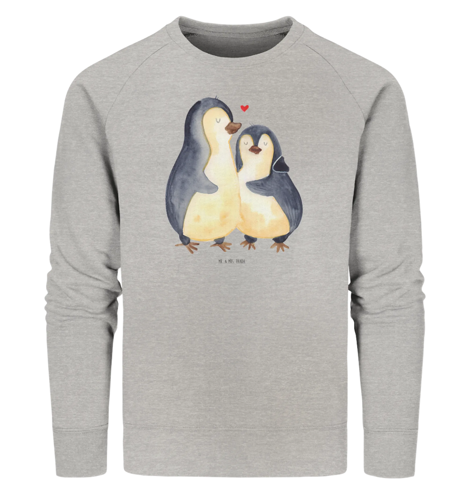 Organic Pullover Penguin embrace Pullover, Pullover Männer, Pullover Frauen, Sweatshirt, Sweatshirt Männer, Sweatshirt Frauen, Unisex, Pinguin, Liebe, Liebespaar, Liebesbeweis, Liebesgeschenk, Verlobung, Jahrestag, Hochzeitstag, Hochzeit, Hochzeitsgeschenk